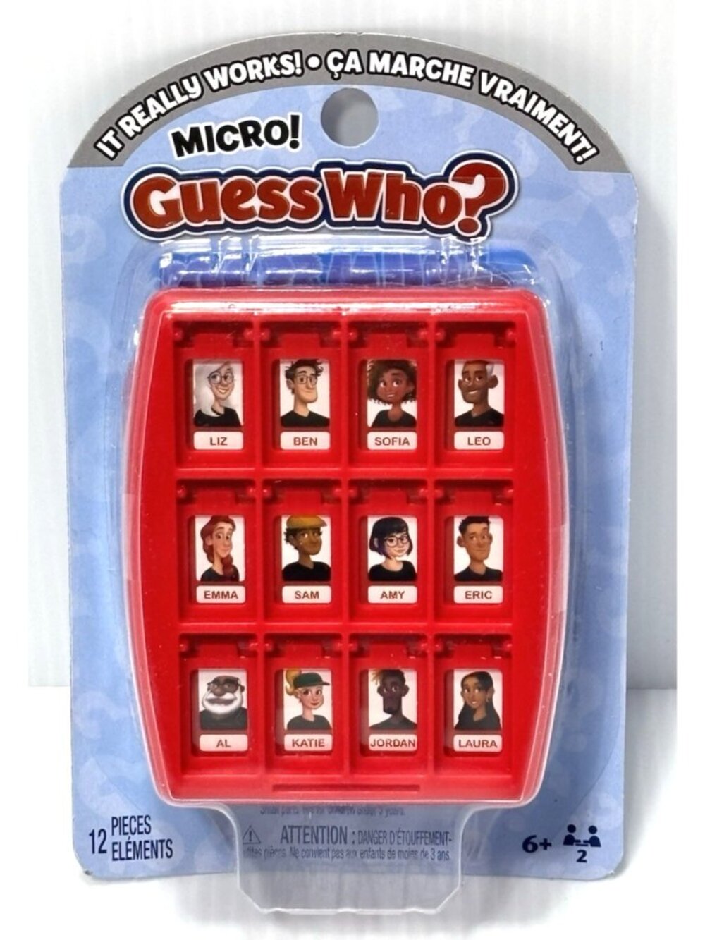 Micro Guess Who? Game Hasbro Travel Size Mini Pocket Version New Guess Who